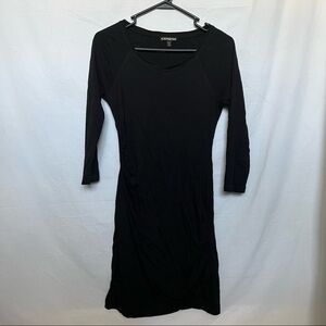 Express raglan sleeve t-shirt dress  xs black